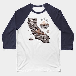 California pride Baseball T-Shirt